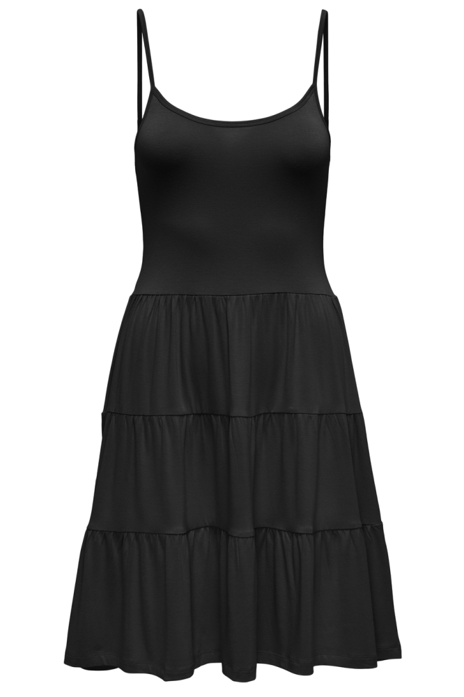 JDYMILA S/L LAYER DRESS JRS DIA 15351466 BLACK